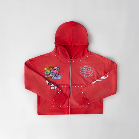 T&E PATCH WORK HOODIE