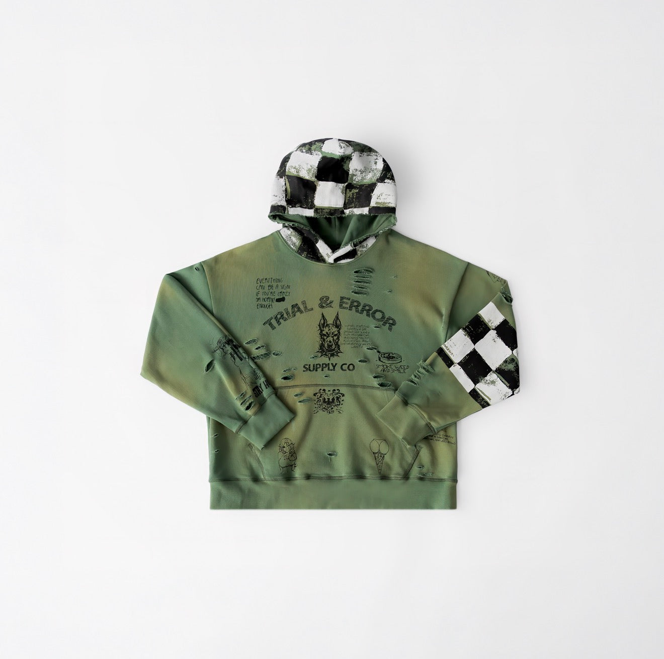 Greenlight Distress Hoodie