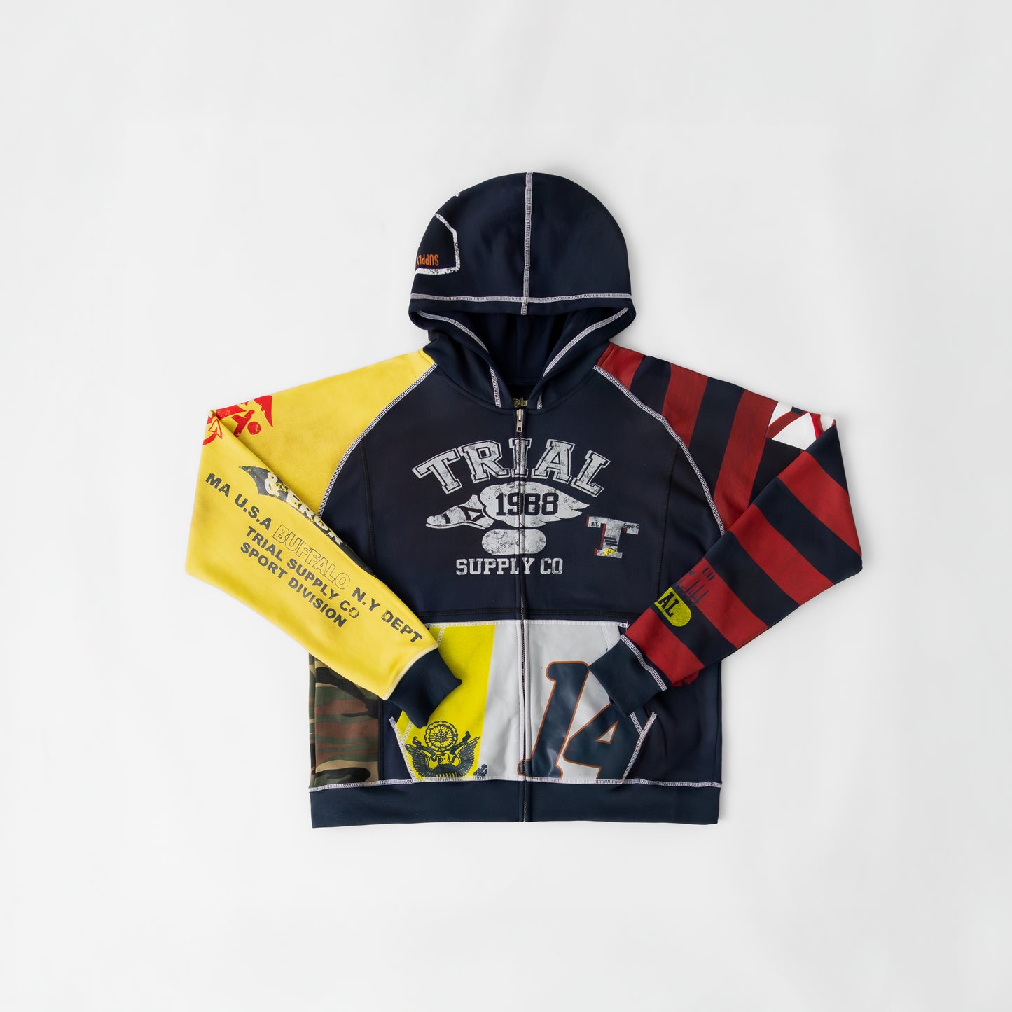 Trial Utility Patchwork Hoodie