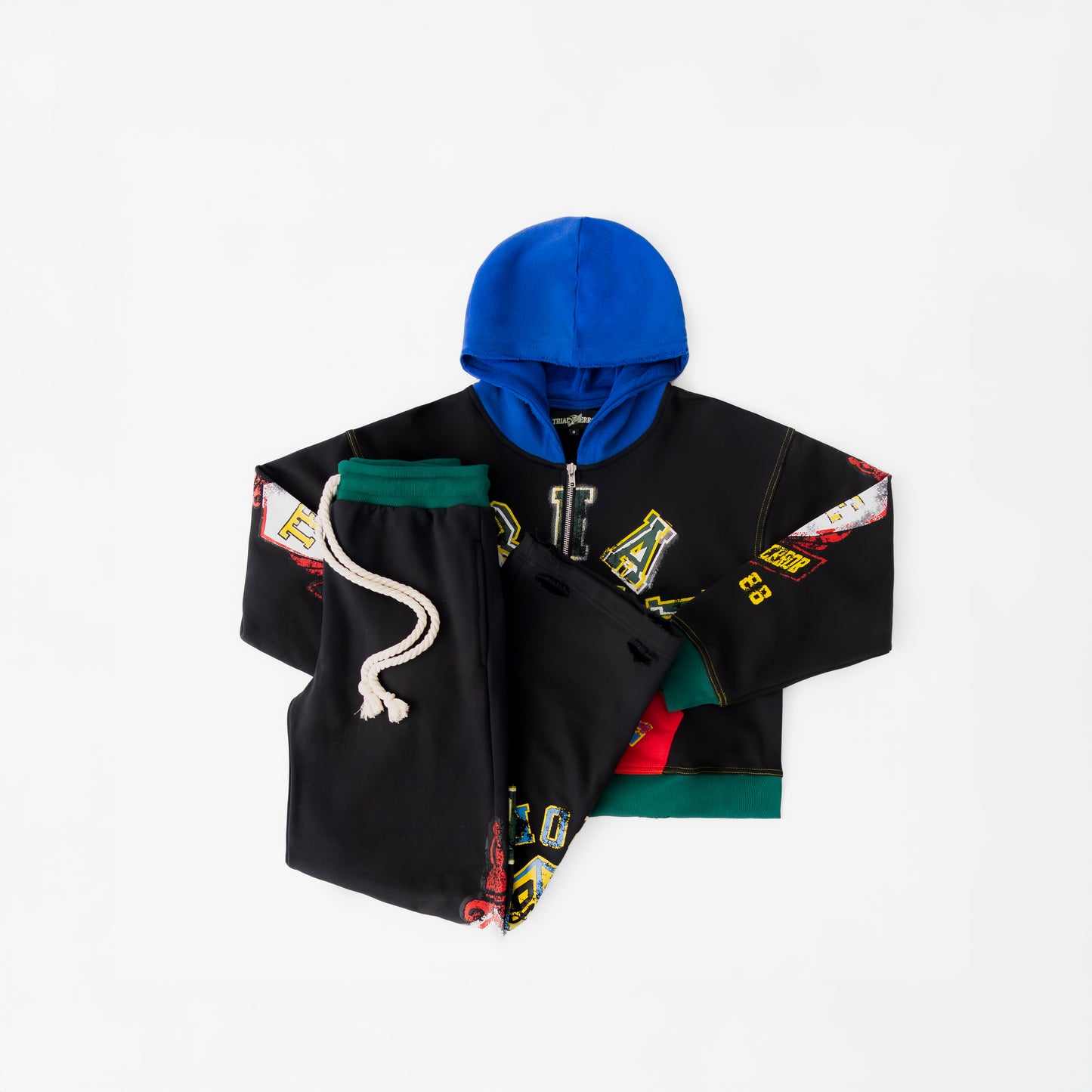 T&E Cross Color SweatSuit